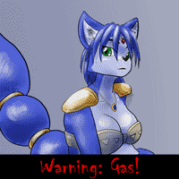 Krystal vore with a large belly.